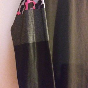 Black and Pink Leopard print Long sleeve T